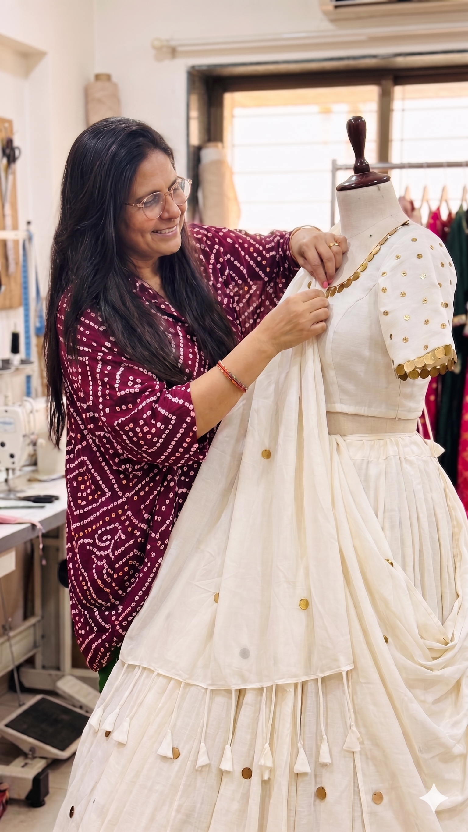 Harsha Mistry in her atelier